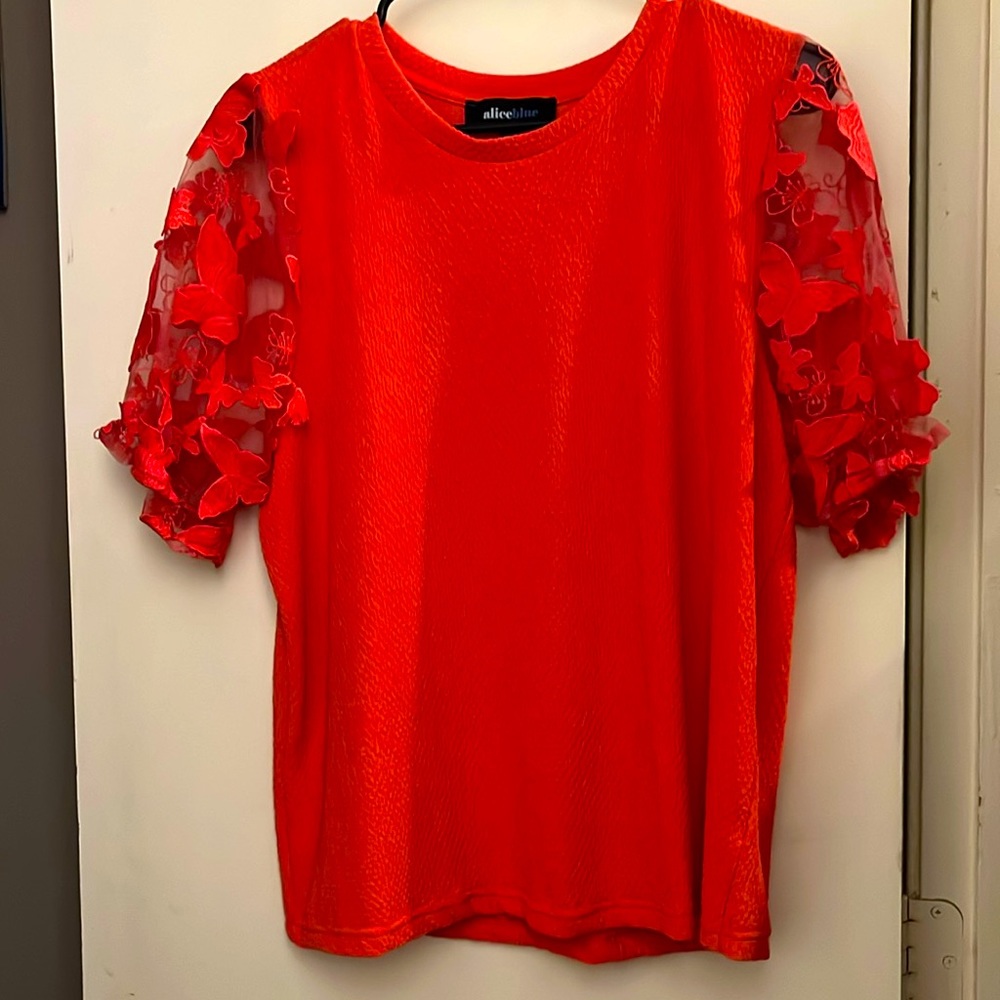 Beautiful Butterfly sleeved woman’s shirt